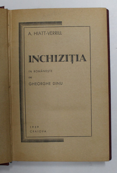 INCHIZITIA de A. HIATT - BERRILL , 1939
