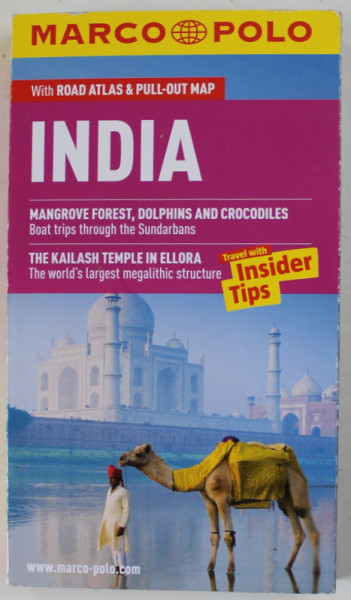 INDIA , MARCO POLO GUIDE , WITH ROAD ATLAS and PULL - OUT MAP , 2014
