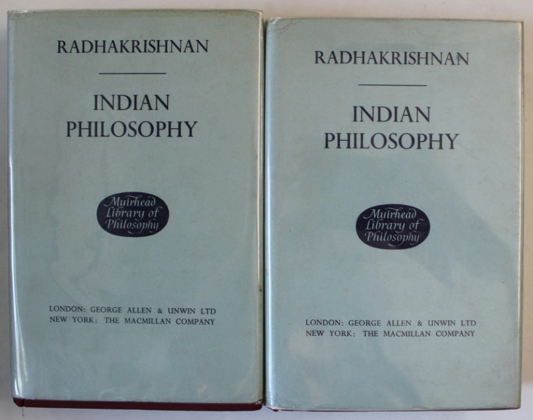 INDIAN PHILOSOPHY by RADHAKRISHNAN , VOLUMELE I - II , 1962