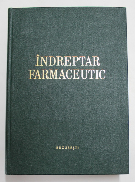 INDREPTAR FARMACEUTIC de CONSTANTIN POPESCU si CLEMENT BRAILEANU , 1976