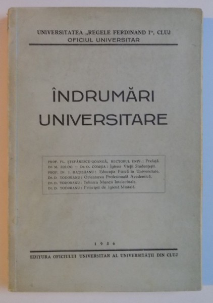 INDRUMARI UNIVERSITARE  1936