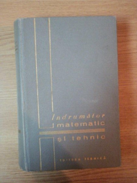 INDRUMATOR MATEMATIC SI TEHNIC , 1964