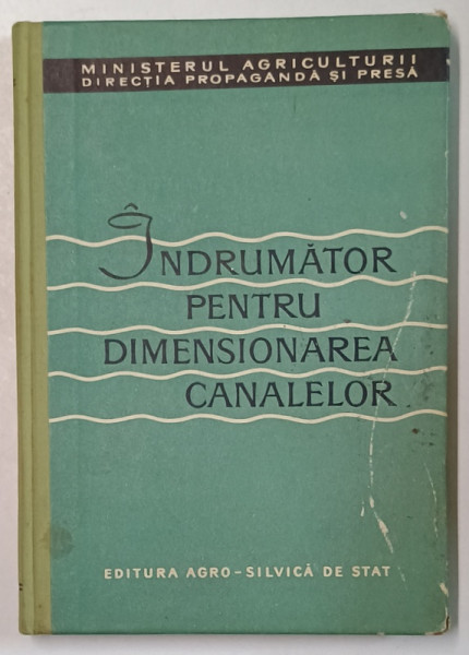INDRUMATOR PENTRU DIMENSIONAREA CANALELOR , 1960