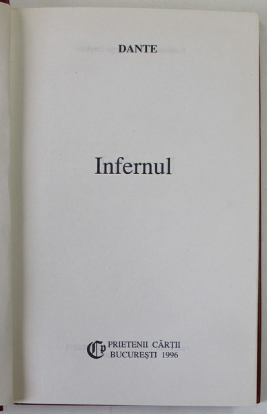 INFERNUL de DANTE , 1996