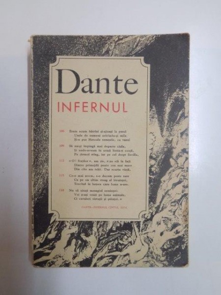 INFERNUL , DIVINA COMEDIE de DANTE , 1975
