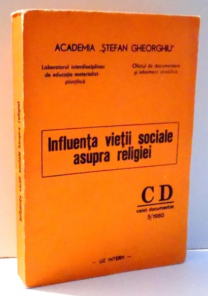 INFLUENTA VIETII SOCIALE ASUPRA RELIGIEI , 1980