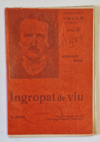 INGROPAT DE VIU de E.A.POE , INCEPUT DE SEC. XX
