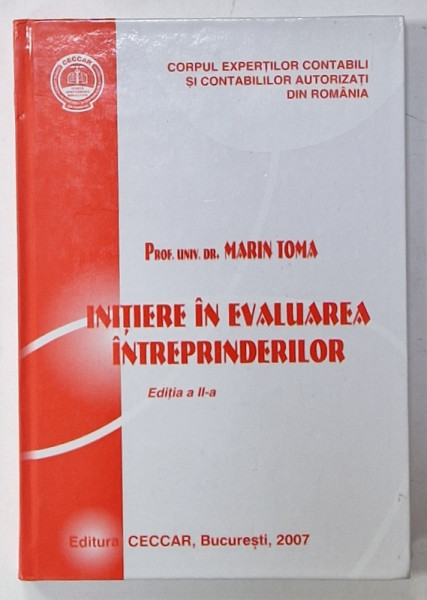 INITIERE IN EVALUAREA INTREPRINDERILOR de MARIN TOMA , 2007