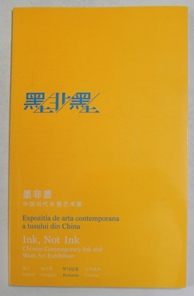 INK , NOT INK , EXPOZITIA DE ARTA CONTEMPORANA A TUSULUI DIN CHINA , 2009, TEXT IN CHINEZA , ROMANA SI ENGLEZA
