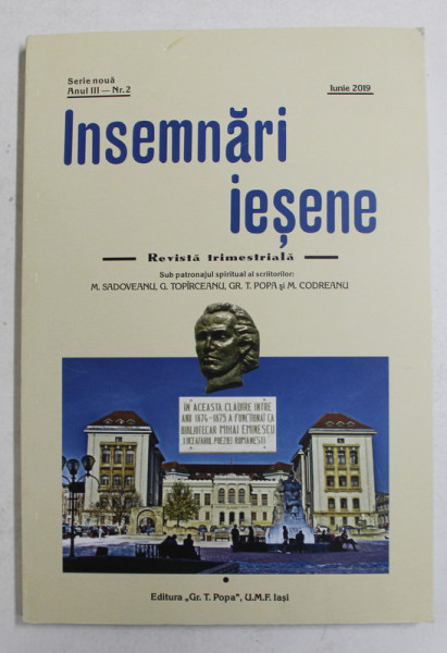 INSEMNARI IESENE - REVISTA TRIMESTRIALA , SERIE NOUA ,  ANUL III - IUNIE 2019