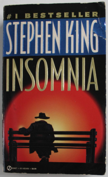 INSOMNIA by STEPHEN KING , 1995, PREZINTA URME DE UZURA