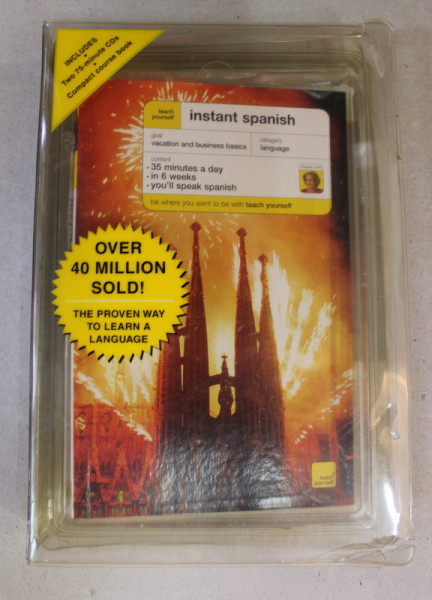 INSTANT SPANISH - TEACH YOURSELF , CARTICICA + 2 CD - URI IN CUTIE DIN PLASTIC , 2006