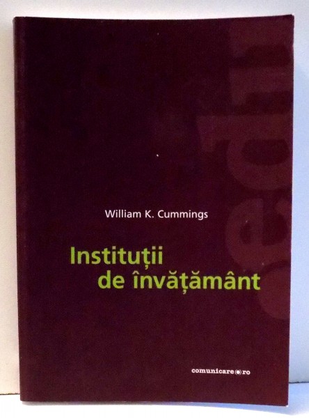 INSTITUTII DE INVATAMANT de WILLIAM K. CUMMINGS , 2003