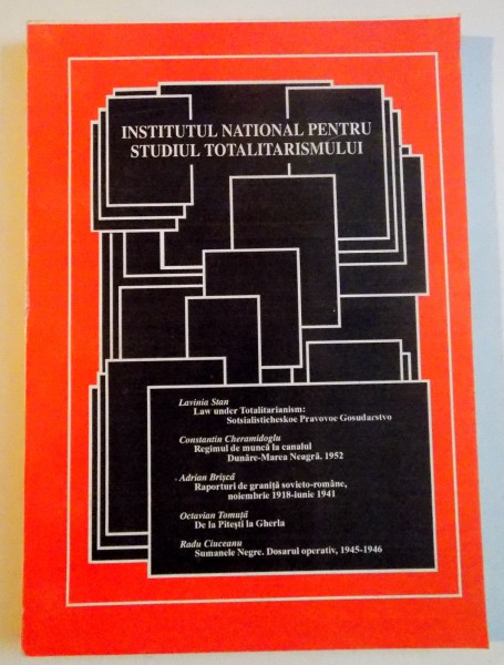 INSTITUTUL NATIONAL PENTRU STUDIUL TOTALITARISMULUI , 1997