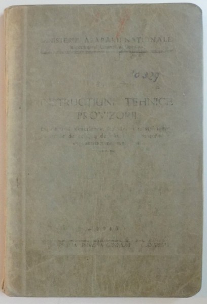 INSTRUCTIUNI TEHNICE PROVIZORII CUPRINZAND DESCRIEREA, INTINDEREA SI STRANGEREA PODURILOR DE ECHIPAJ DE RAURI CU MATERIAL CU SUPRASTRUCTURA METALICA  1940