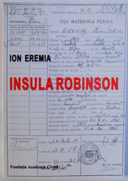 INSULA ROBINSON de ION EREMIA , 2003