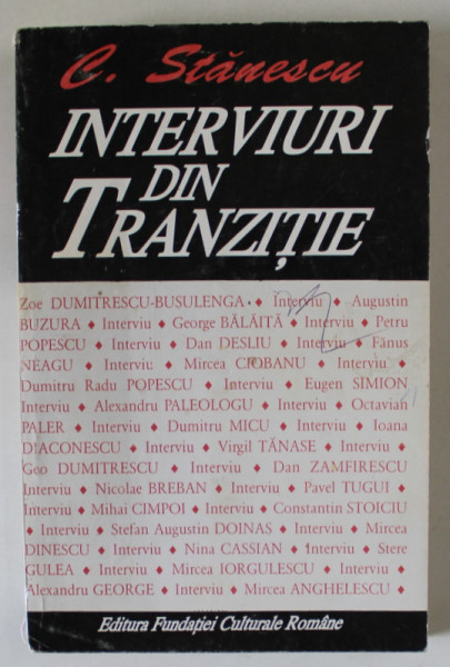 INTERVIURI DIN TRANZITIE de C. STANESCU , 1996