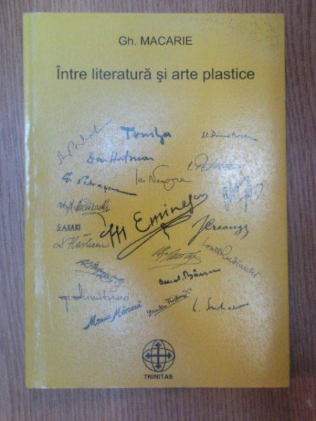 INTRE LITERATURA SI ARTE PLASTICE de GH. MACARIE , 1998