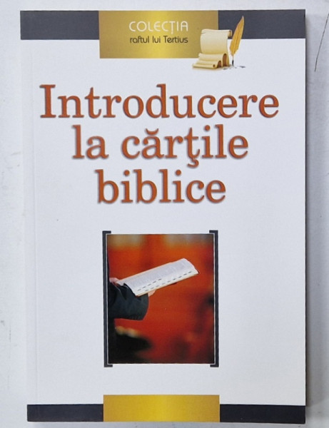 INTRODUCERE LA CARTILE BIBLICE , 2012