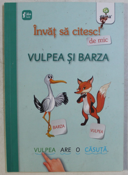INVAT SA CITESC ! - VULPEA SI BARZA , ILUSTRATII de NICOLAE TONITA , 2019