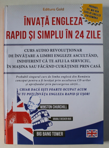 INVATA ENGLEZA RAPID SI SIMPLU IN 24 ZILE , *prezinta halouri de apa