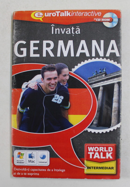 INVATA GERMANA , CURS PE CD ROM , ANII '2000 , CD INCLUS *