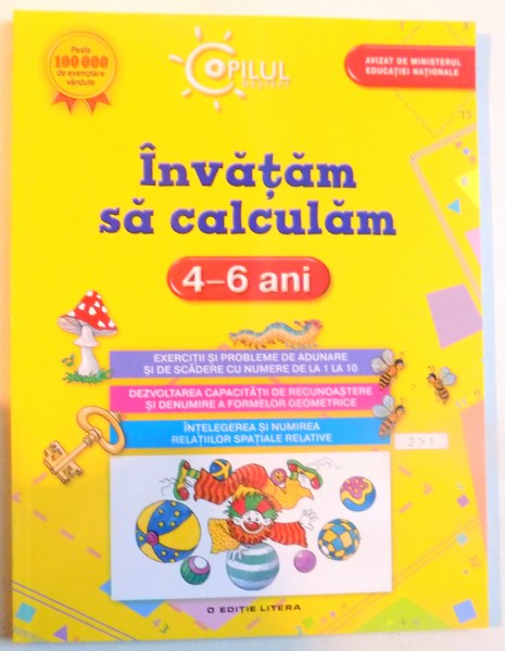 INVATAM SA CALCULAM , 4-6 ANI , CU ILUSTRATII