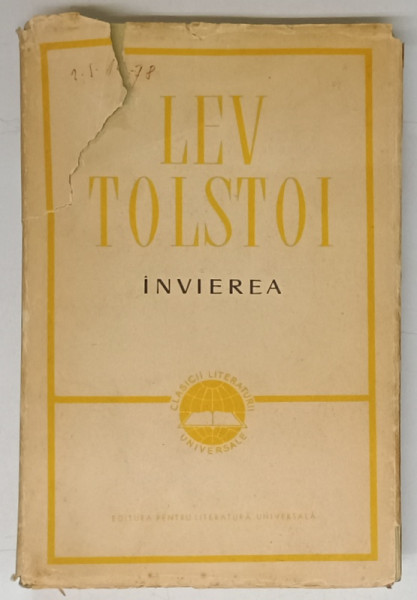 INVIEREA , ED. a II a de LEV TOLSTOI
