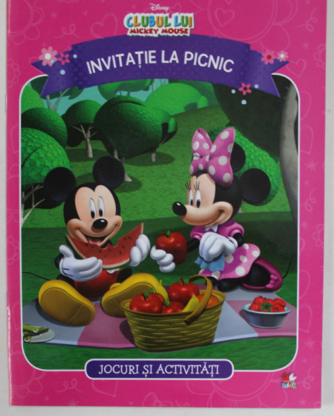 INVITATIE LA PICNIC , SERIA ' DISNEY , CLUBUL LUI MICKEY MOUSE ' , JOCURI SI ACTIVITATI , 2015