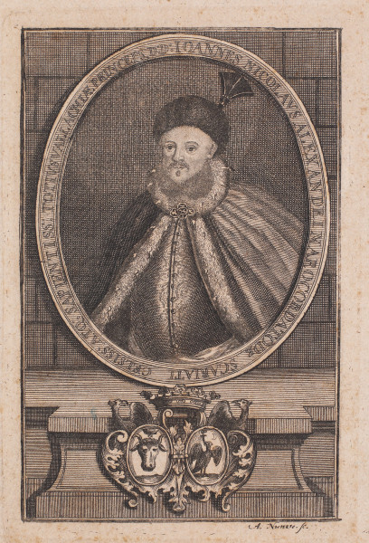 ION ALEXANDRU MAVROCORDAT - Gravura de Andreas Nunzer, Secol XVIII