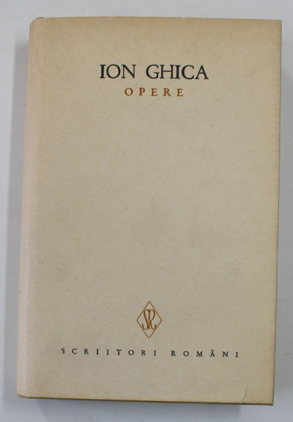 ION GHICA , OPERE , VOLUMUL 3 , 1973