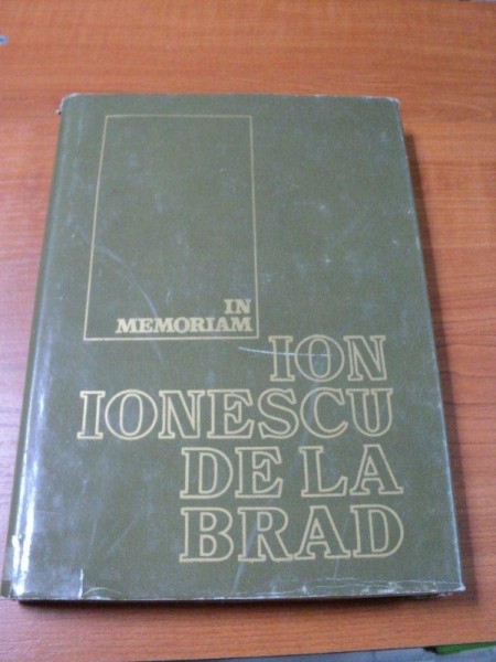 ION IONESCU DE LA BRAD- IN MEMORIAM, BUC. 1971