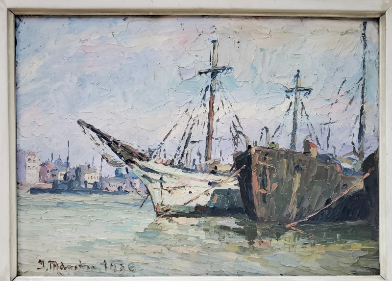 Ion Mandru (1897 – 1980) - Vedere din Portul Galata