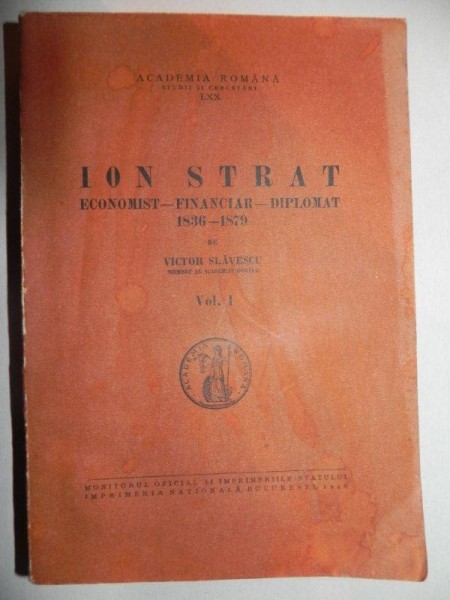ION STRAT ECONOMIST FINANCIAR DIPLOMAT -1946