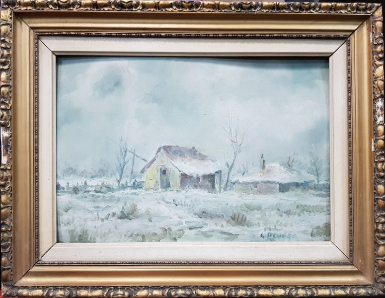 IOSIF STEURER (1885-1971), Peisaj de iarna