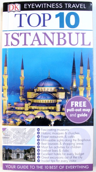 ISTANBUL - TOP 10 , FREE PULL - OUT MAP AND GUIDE by MELISSA SHALES , 2015