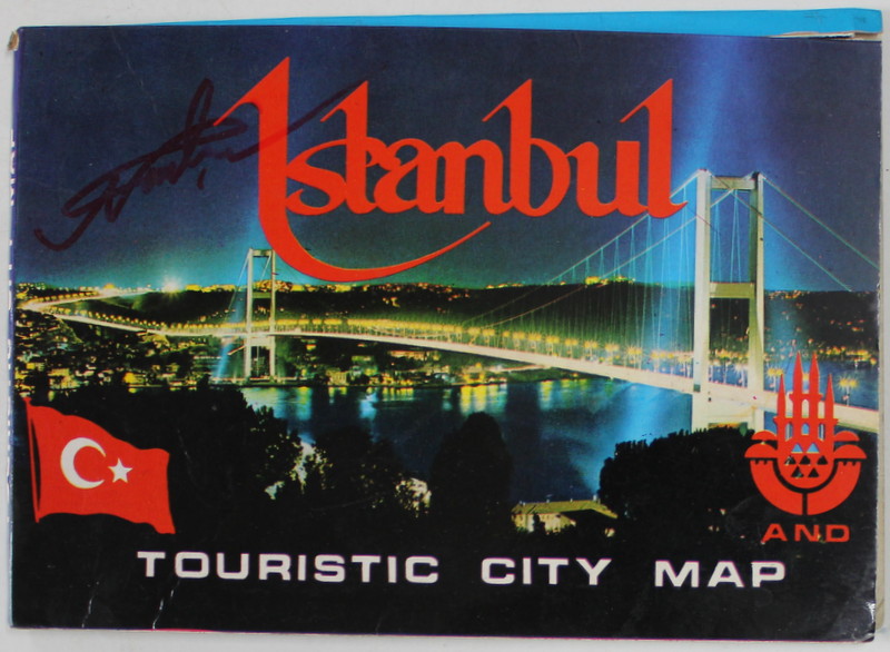ISTANBUL , TOURISTIC CITY MAP 1988