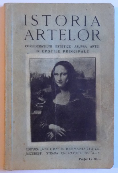 ISTORIA ARTELOR - CONSIDERATIUNI ESTETICE ASUPRA ARTEI IN EPOCILE PRINCIPALE, EDITIA I - A de ST. BALDOVIN , MINIMA UZURA