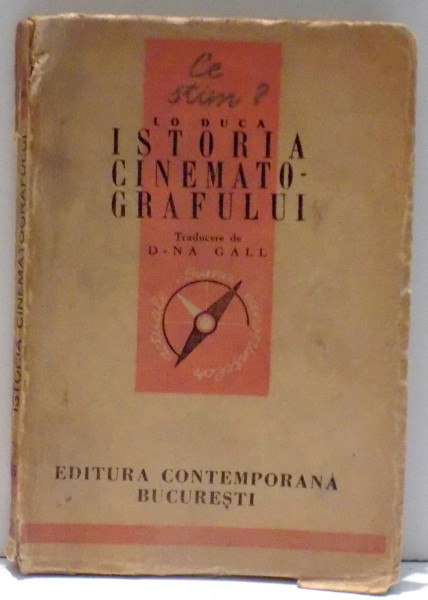 ISTORIA CINEMATOGRAFULUI de LO DUCA , 1943
