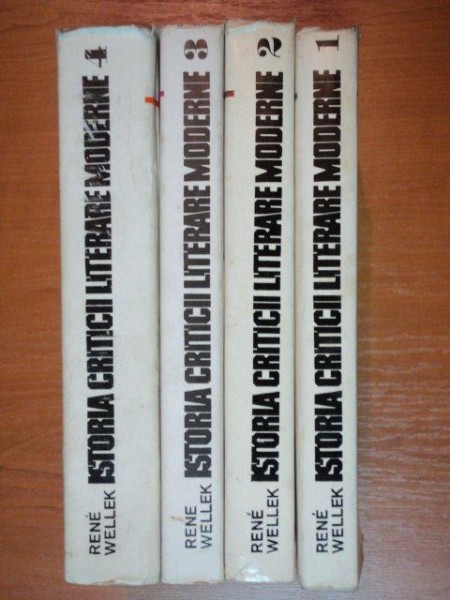 ISTORIA CRITICII LITERARE MODERNE de RENE WELLEK  4 VOL.   1974