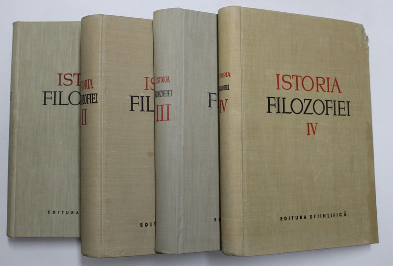 ISTORIA FILOZOFIEI , VOLUMELE I - IV de M. A. DINNIK ... O. V. TRAHTENBERG , 1958