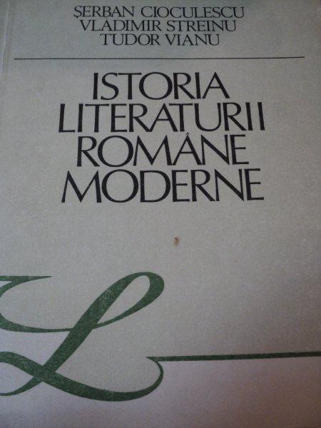 ISTORIA LITERATURII ROMANE MODERNE-SERBAN CIOCULESCU,VLADIMIR STREINU,TUDOR VIANU , PREZINTA HALOURI DE APA