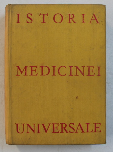 ISTORIA MEDICINEI UNIVERSALE de V.L.BOLOGA