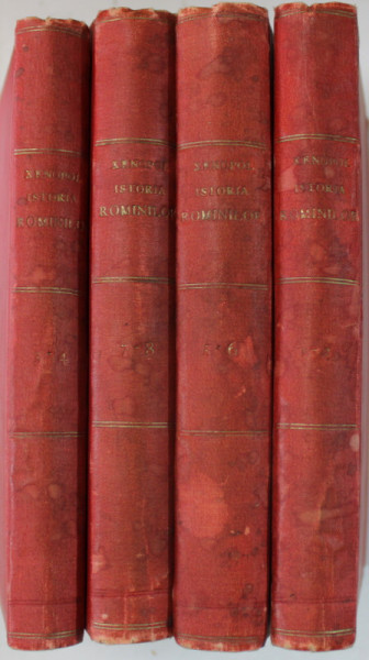 ISTORIA ROMANILOR DIN DACIA TRAIANA de A.D. XENOPOL , VOLUMELE I - VIII , COLEGATE CATE DOUA , 1896