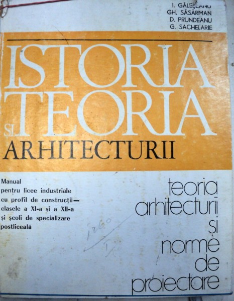 ISTORIA SI TEORIA ARHITECTURII  1977