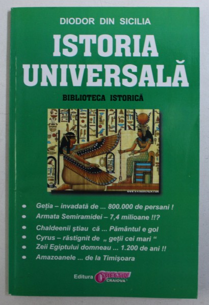 ISTORIA UNIVERSALA de DIODOR DIN SICILIA