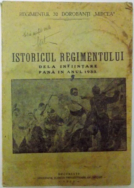 ISTORICUL REGIMENTULUI DE LA INFIINTARE IN ANUL 1933