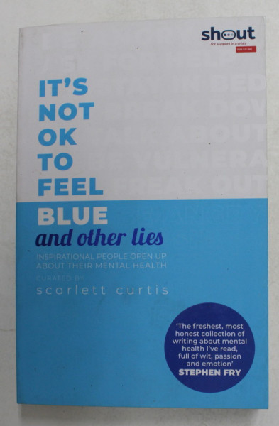 IT 'S NOT OK TO FEEL BLUE AND OTHER LIES - INSPIRATIONAL PEOPLE OPEN UP ABOUT THEIR MENTAL HEALTH by SCARLETT CURTIS , 2019