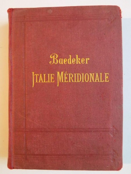ITALIE MERIDIONALE de BAEDEKER  1893
