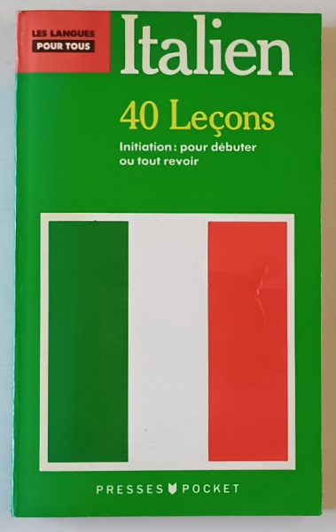 ITALIEN , 40 LECONS , INITIATION : POUR DEBUTER OU TOUT REVOIR par PAOLO CIFARELLI ...PIERRE NOARO , 1983